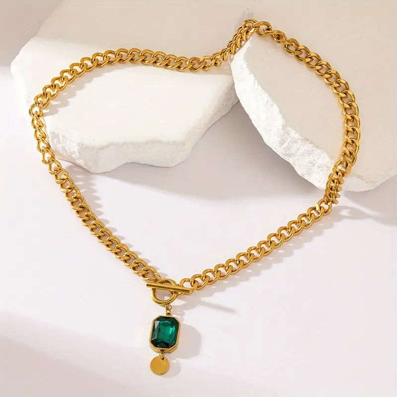 Collar de Colgante de Cadena Gruesa