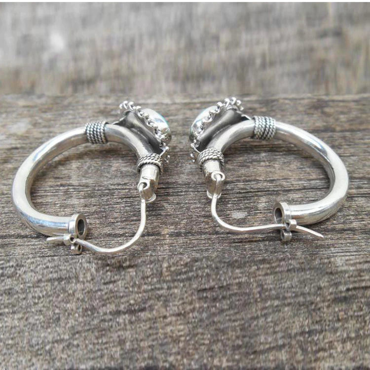 Pendientes Retro Turquesa Chic