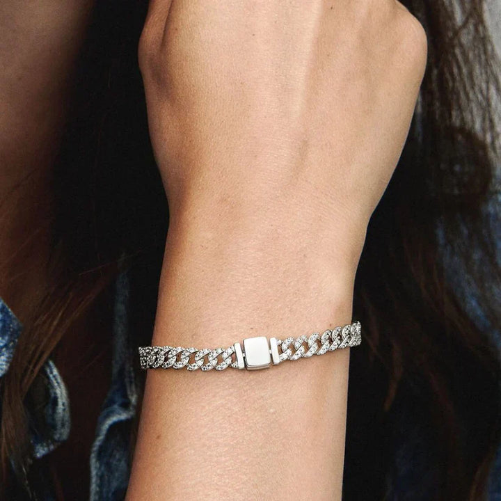 Pulsera Cubana de Moissanita
