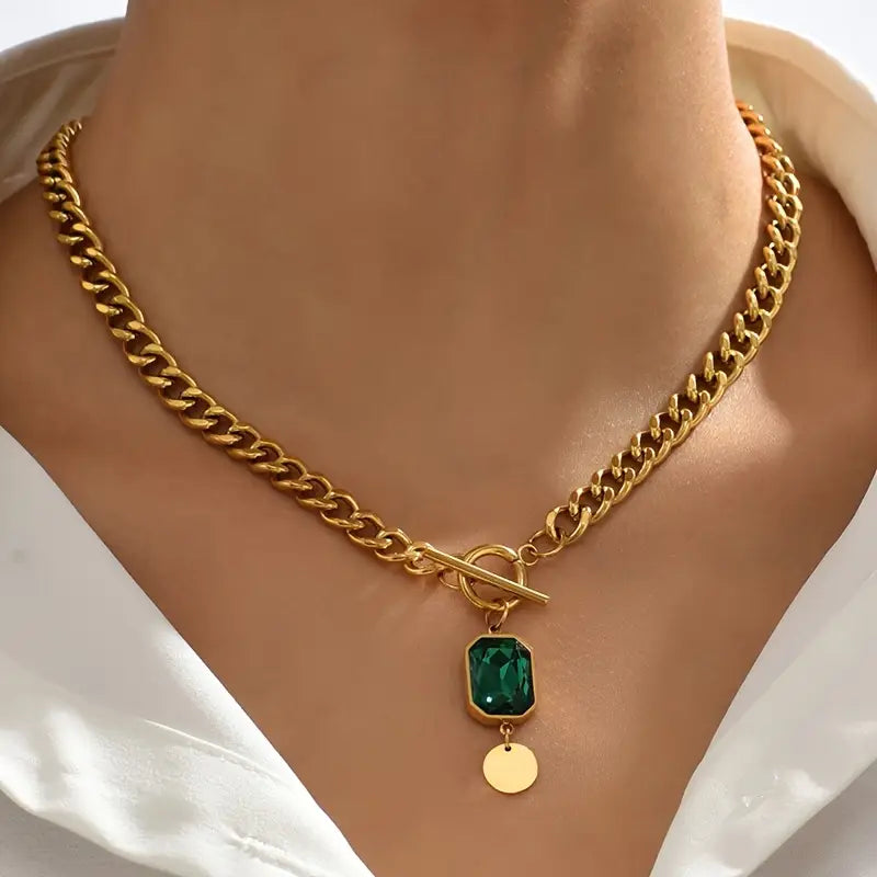 Collar de Colgante de Cadena Gruesa
