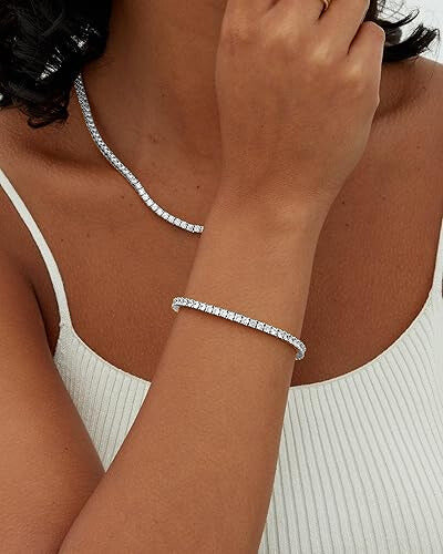 Pulseras de tenis de moissanita