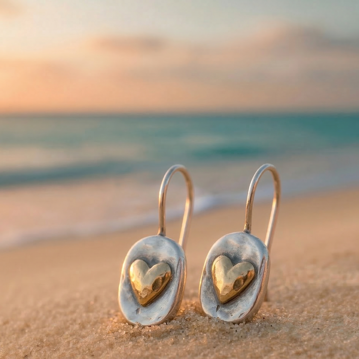Pendientes de corazón vintage
