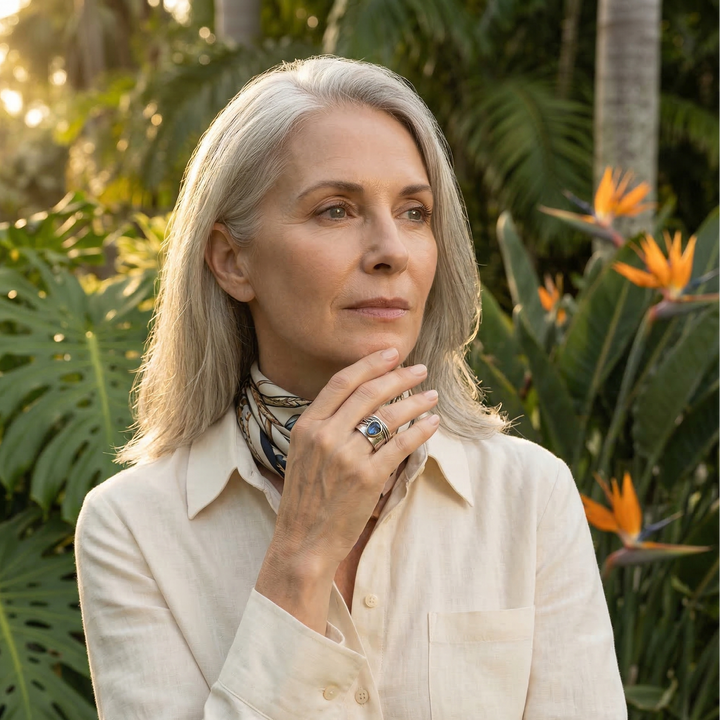 Anillo Manuela de Meditación Bohemio de Edelstein