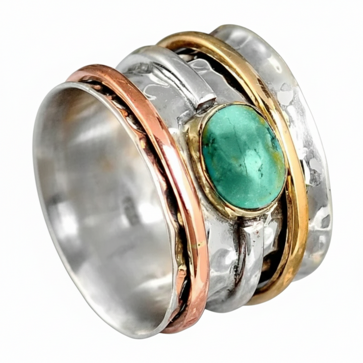 Anillo Carlota vintage con turquesa