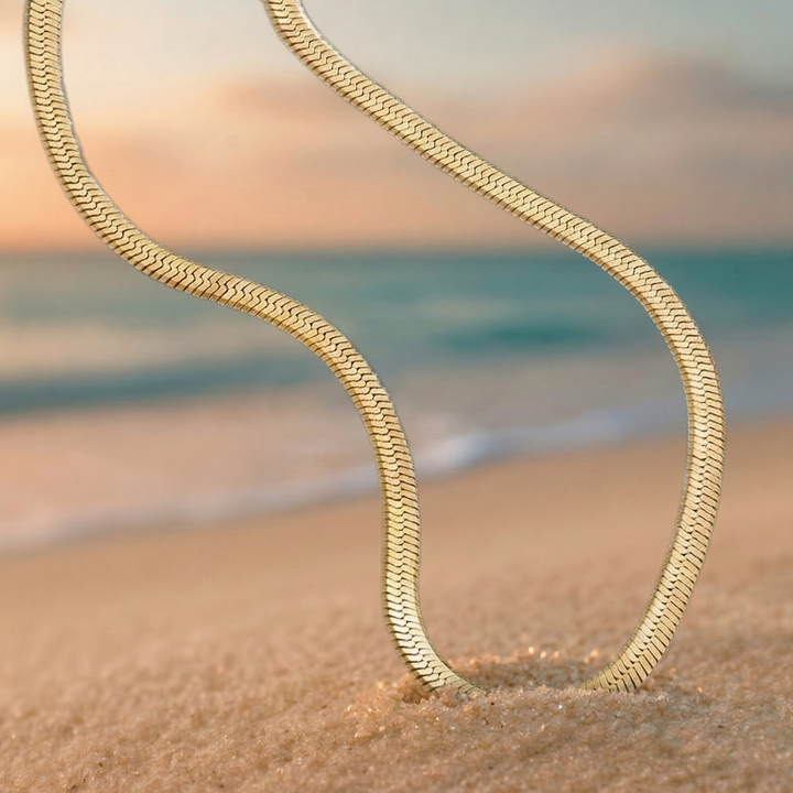 Cadena de serpiente Collar Dorado
