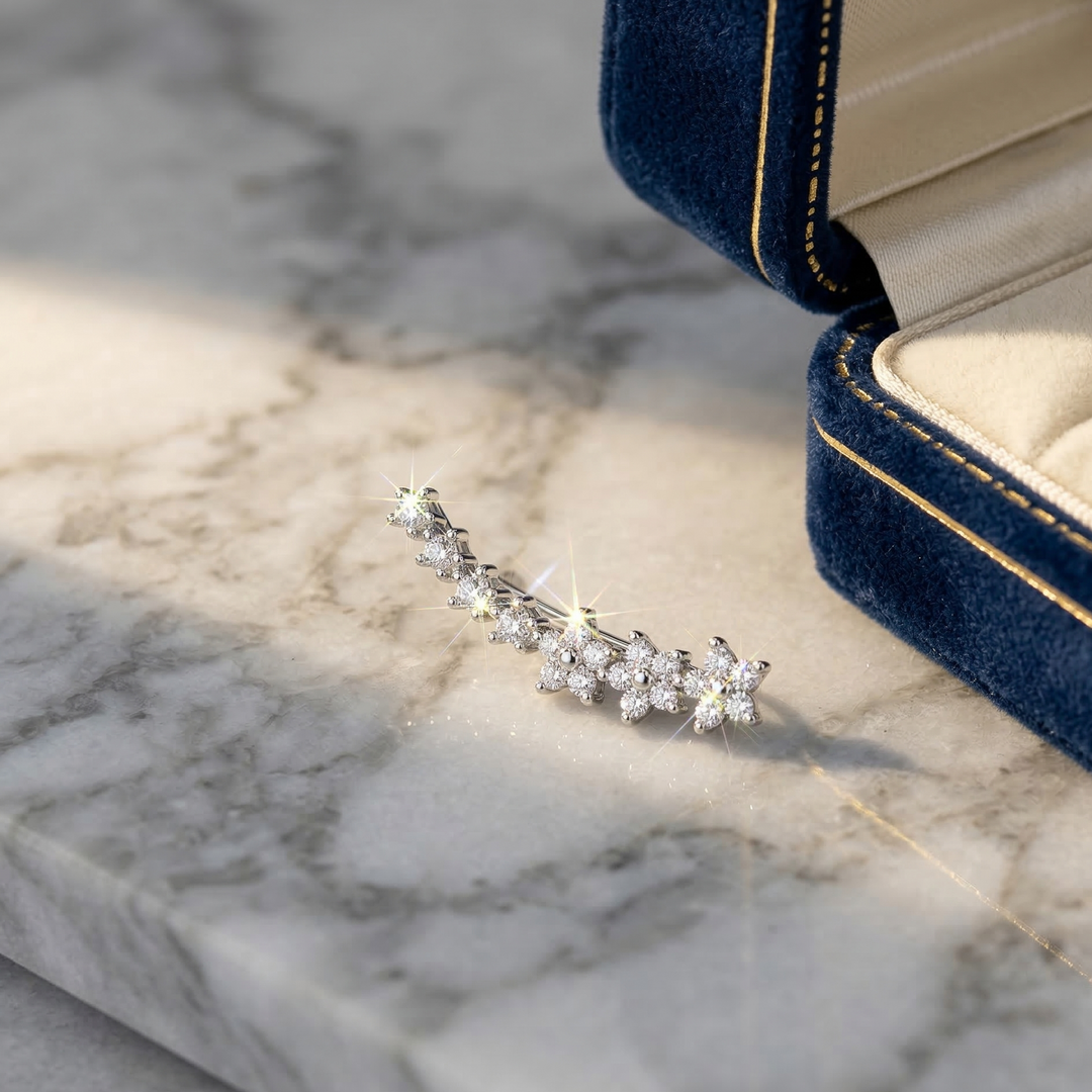 Pendientes de flores atemporales