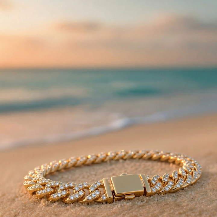 Pulsera Cubana de Moissanita