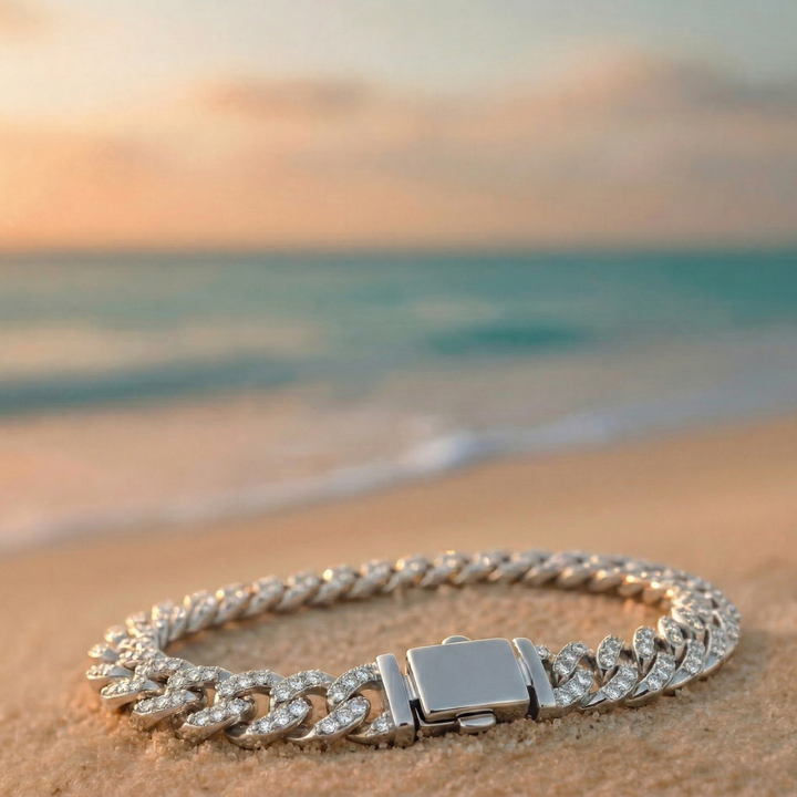 Pulsera Cubana de Moissanita