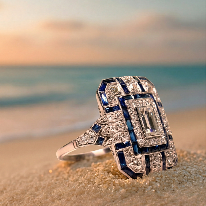 Anillo Vintage Azul