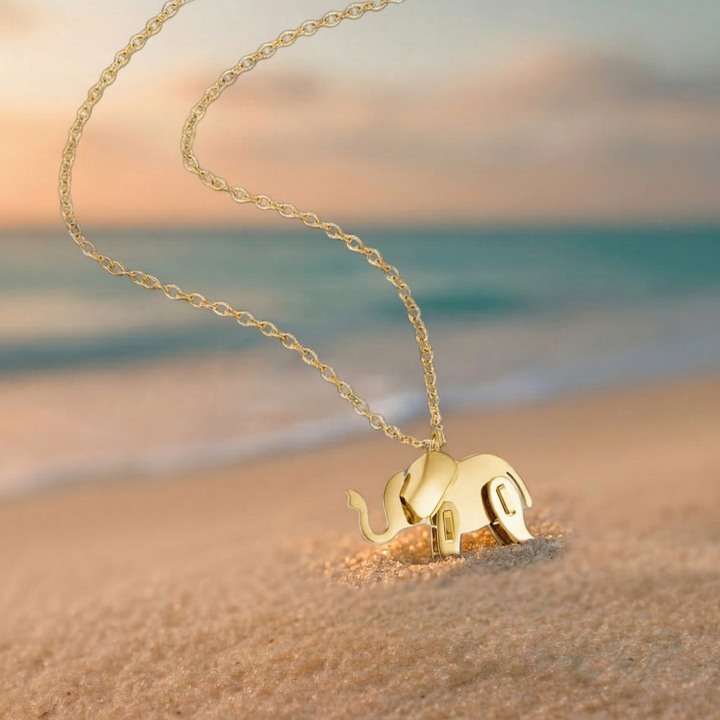 Collar de Elefante Dorado