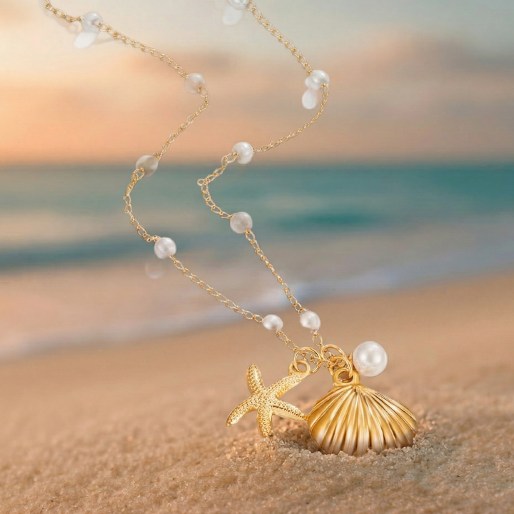 Collar con encanto de concha Aria
