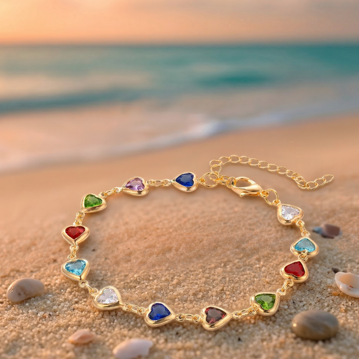Pulsera única en forma de corazón