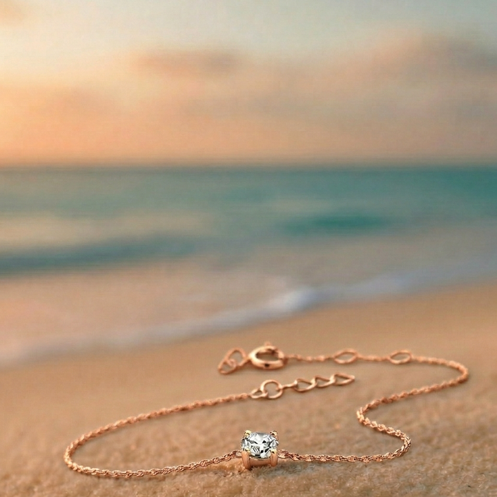 Pulsera Klára con piedra de moissanita