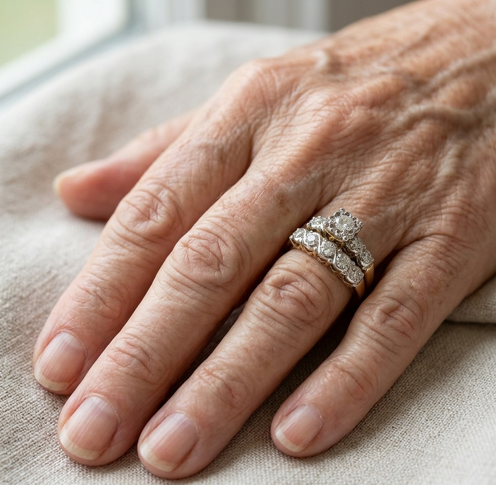 Anillo vintage brillante