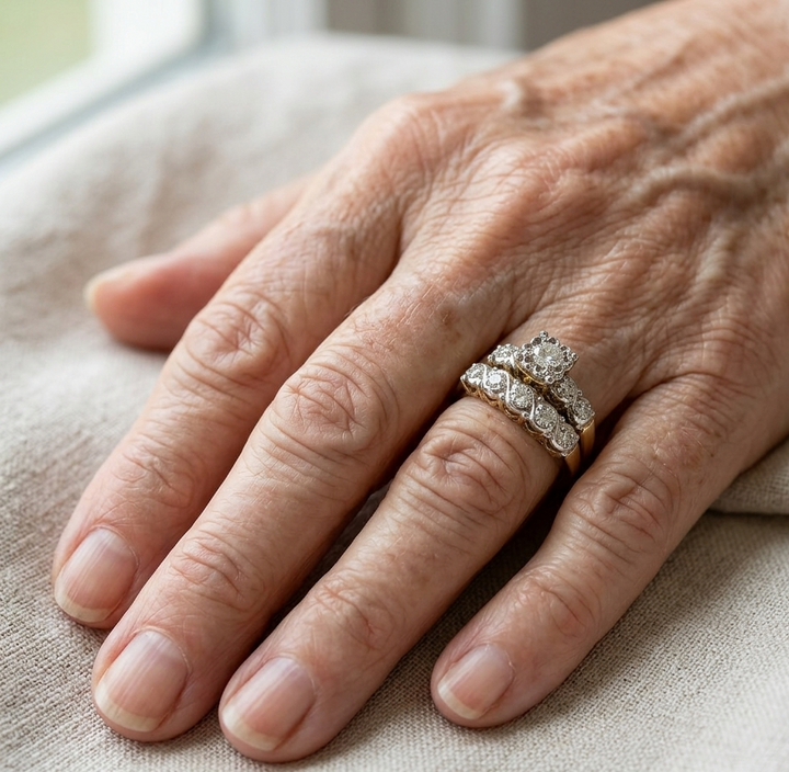 Anillo vintage brillante