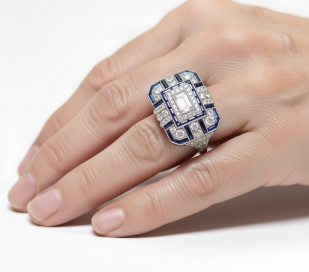Anillo Vintage Azul