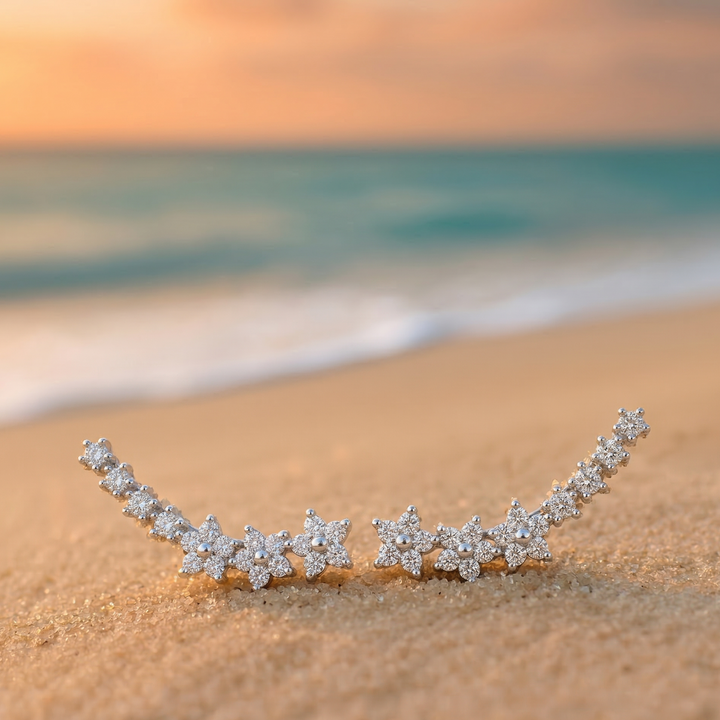 Pendientes de flores atemporales