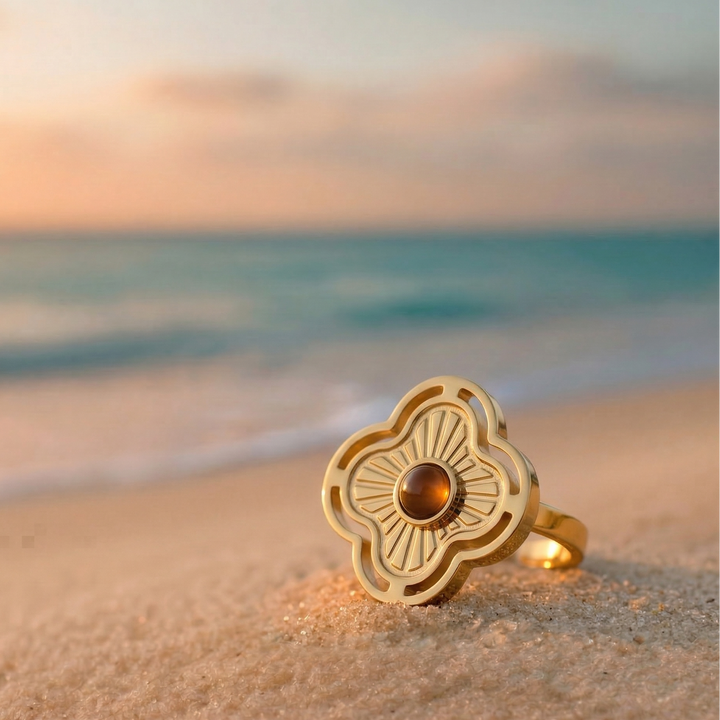Anillo de flores de la suerte