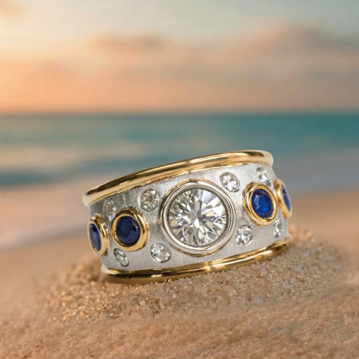 Anillo vintage con piedra ovalada