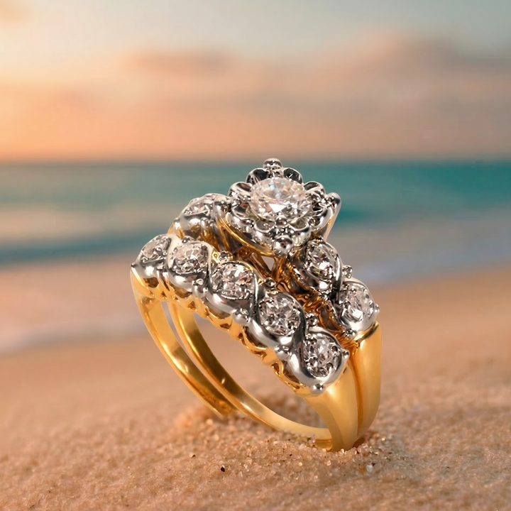 Anillo vintage brillante