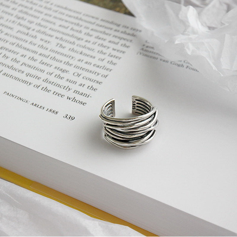 Anillo Ajustable con Capas