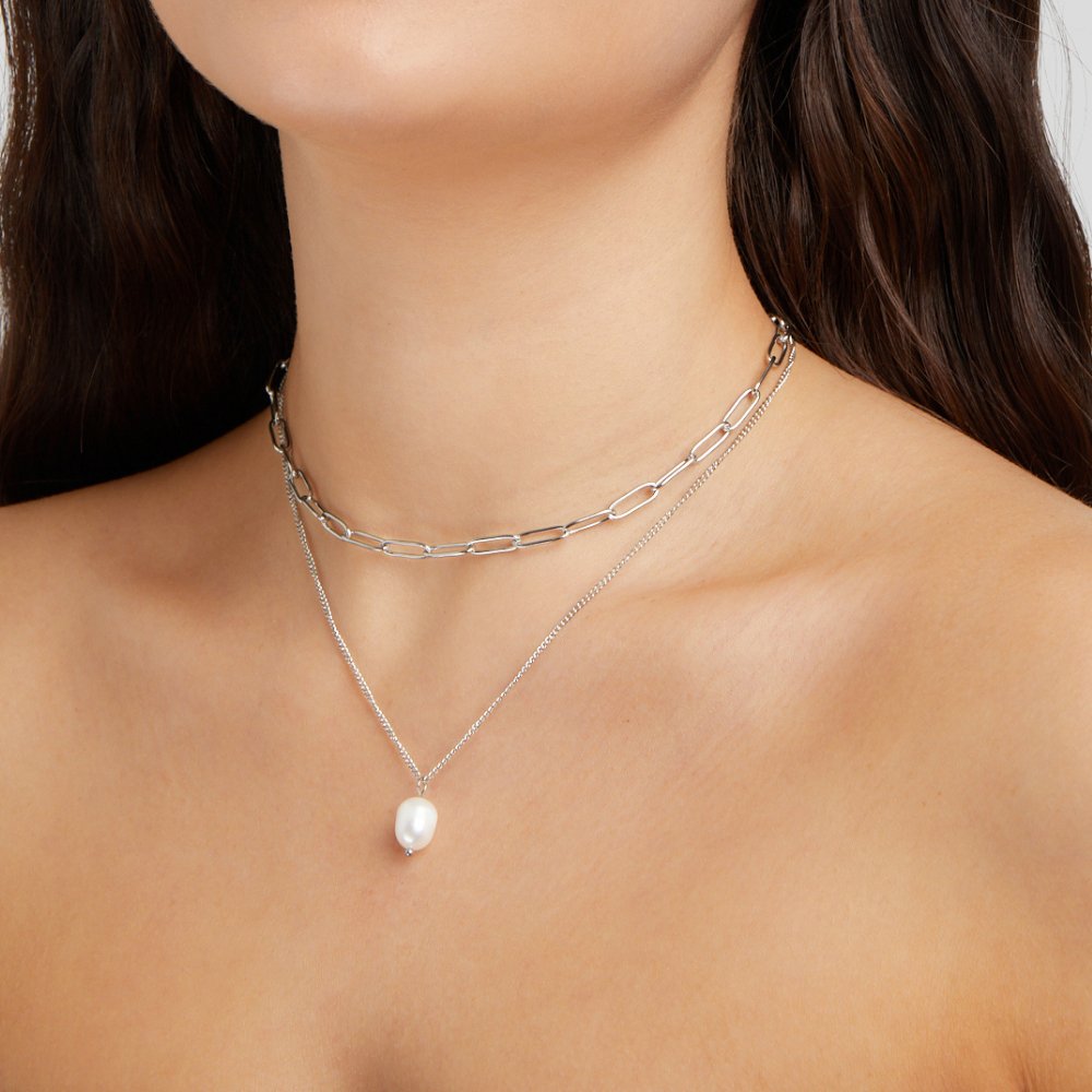 Collar Angela Perlen