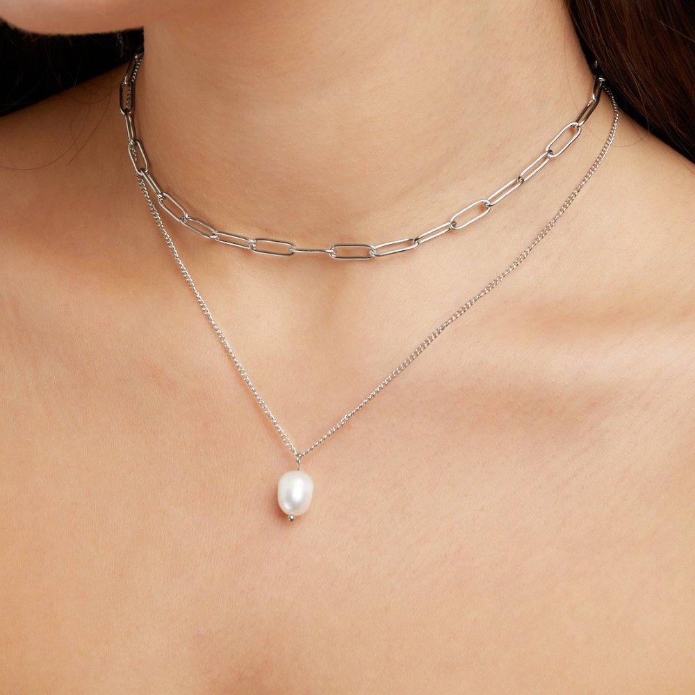 Collar Angela Perlen