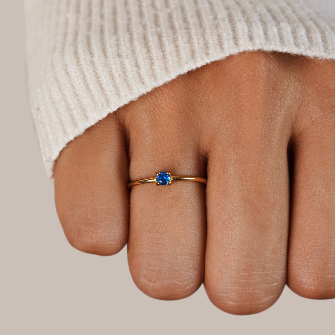 Anillos con piedra de nacimiento