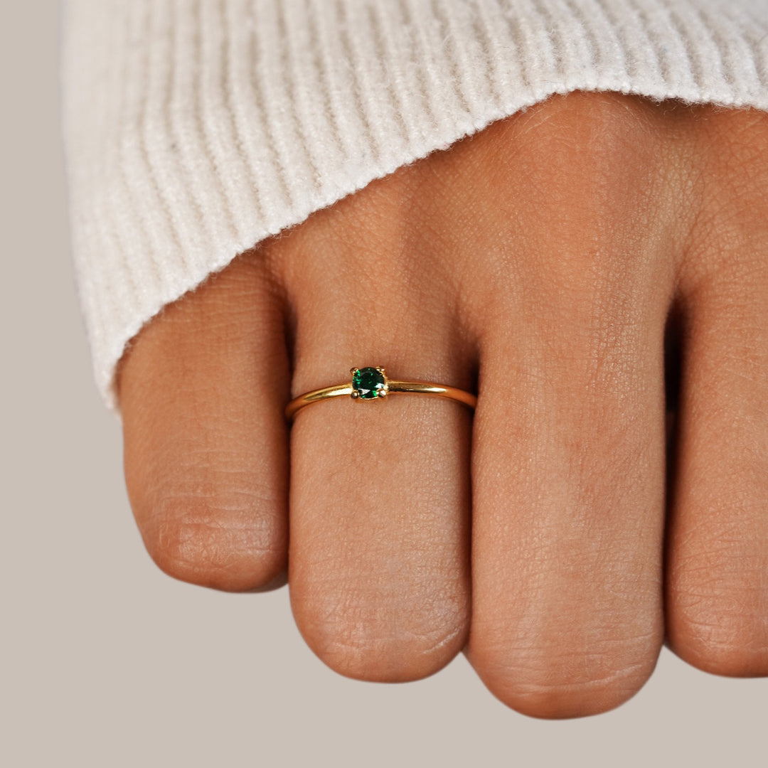 Anillos con piedra de nacimiento