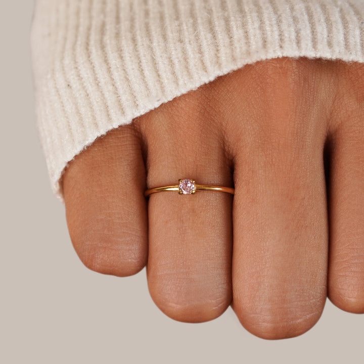 Anillos con piedra de nacimiento