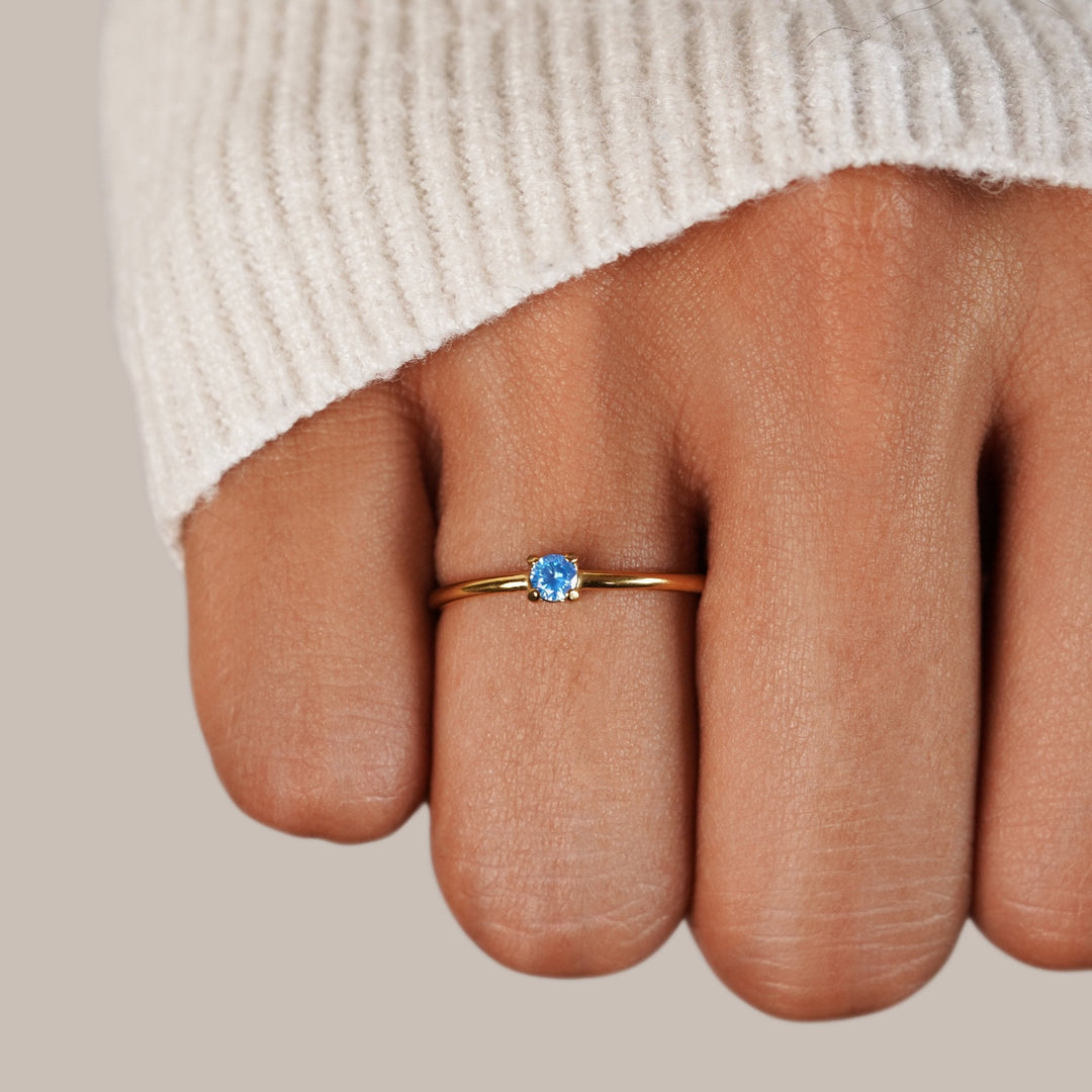 Anillos con piedra de nacimiento