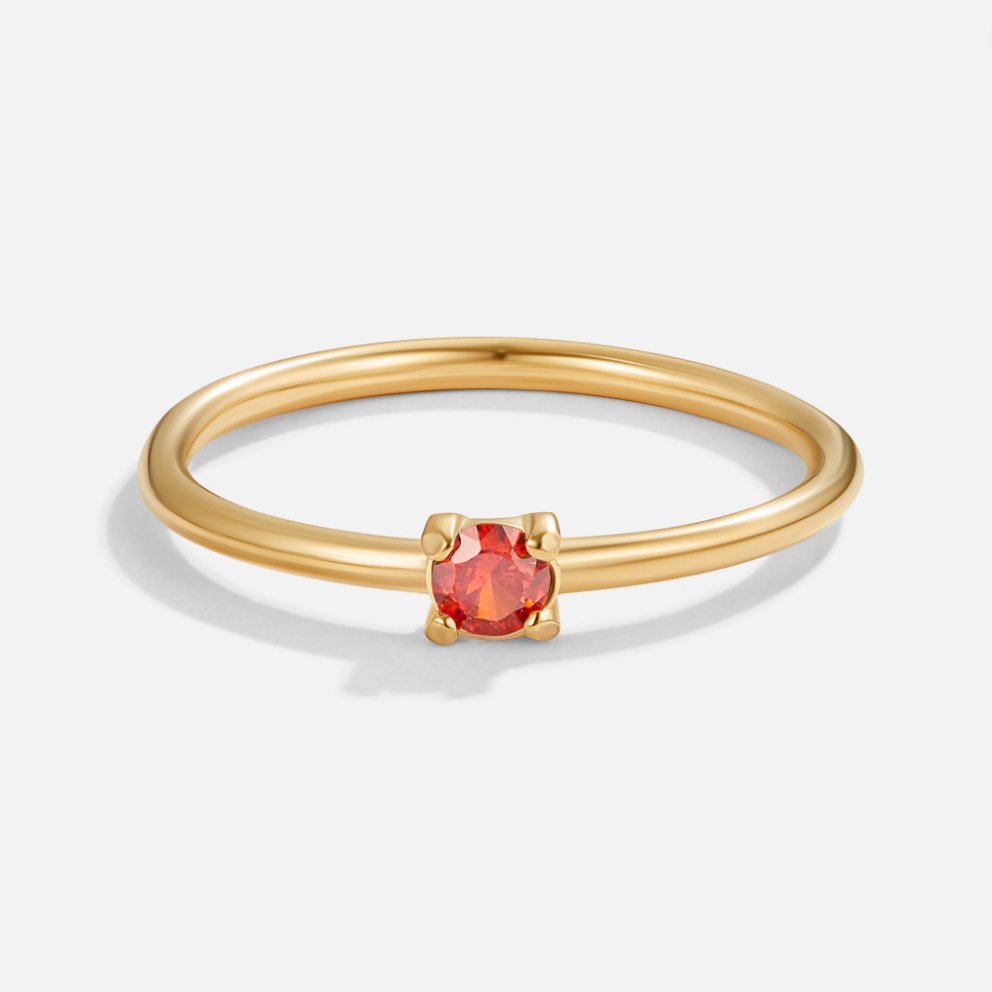 Anillos con piedra de nacimiento
