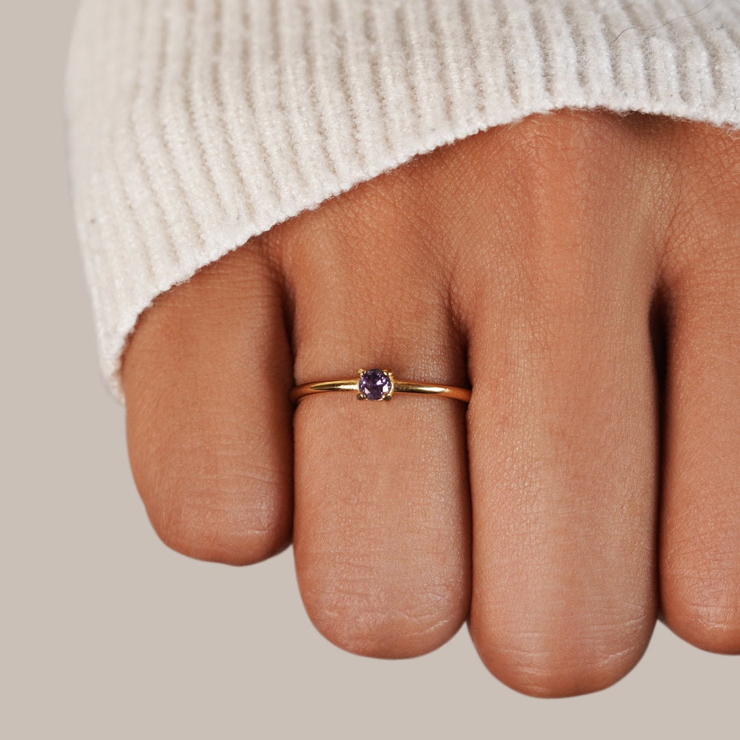 Anillos con piedra de nacimiento