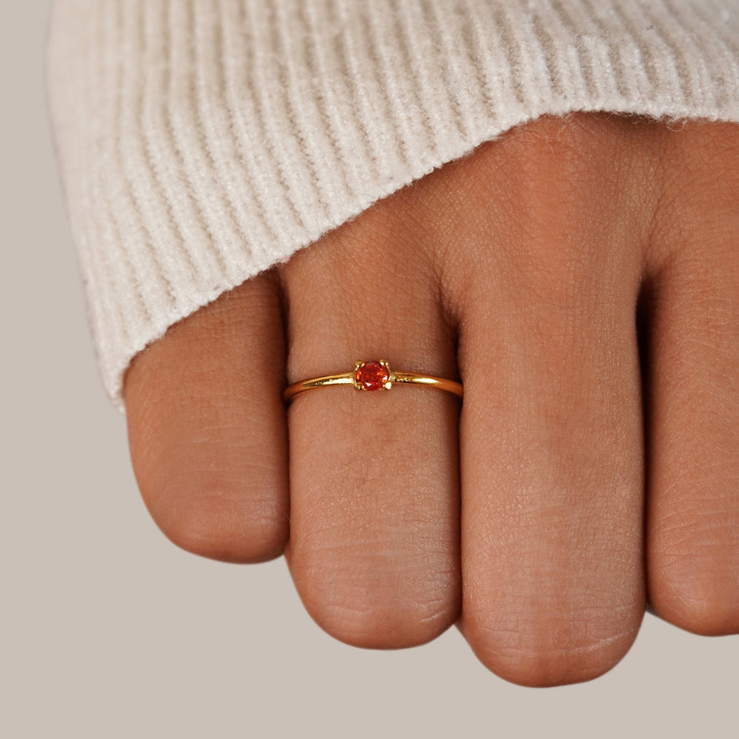 Anillos con piedra de nacimiento