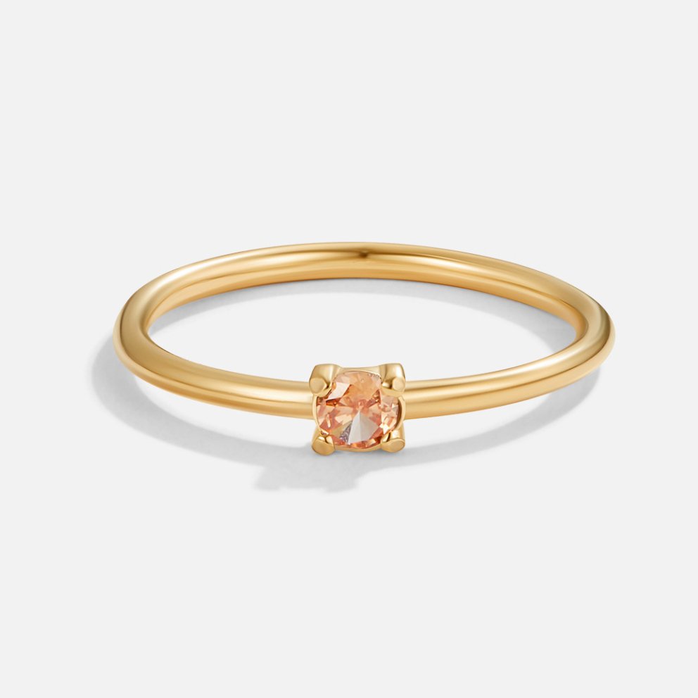 Anillos con piedra de nacimiento