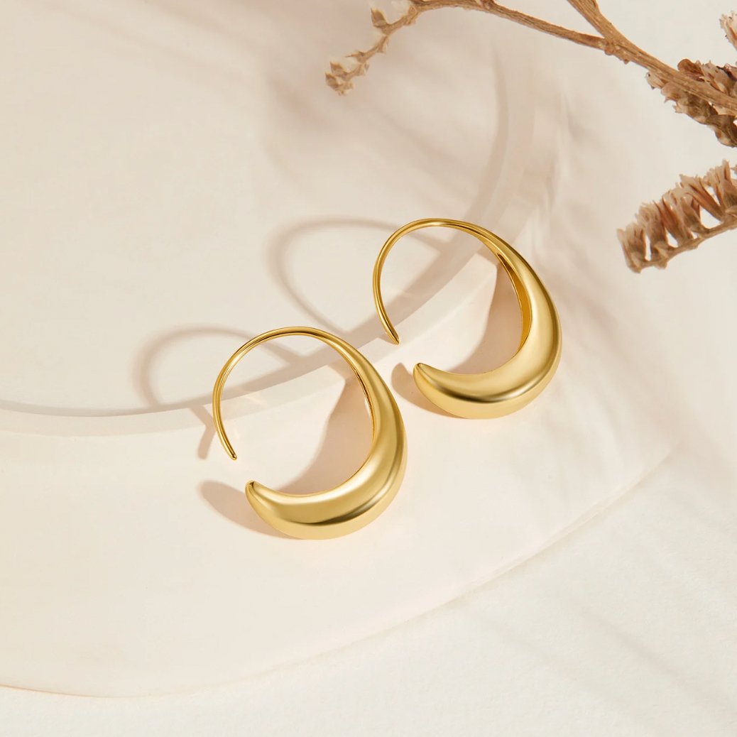 Paola - Pendientes de Aros con Gotas