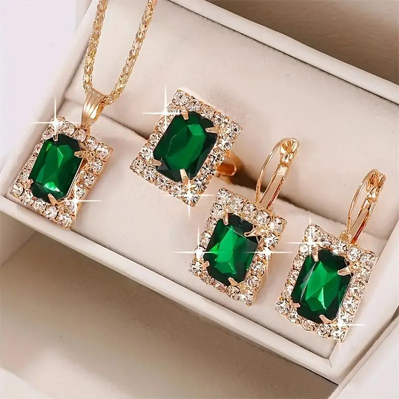 Conjunto de Joyería Sylvara Greenveil