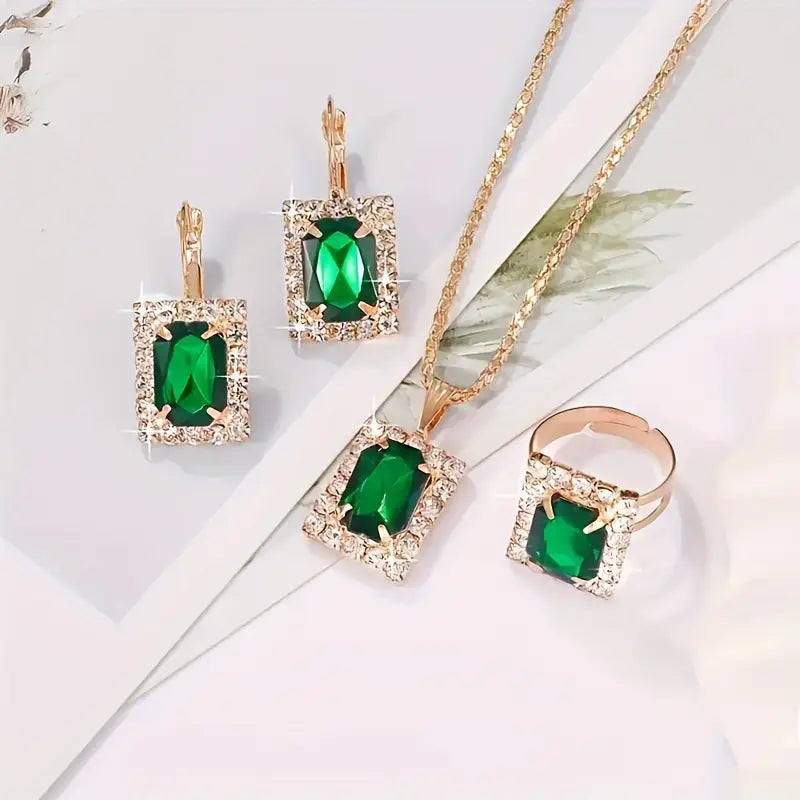 Conjunto de Joyería Sylvara Greenveil