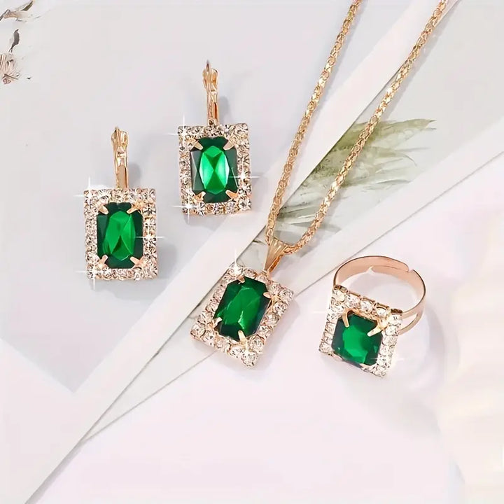Conjunto de Joyería Sylvara Greenveil