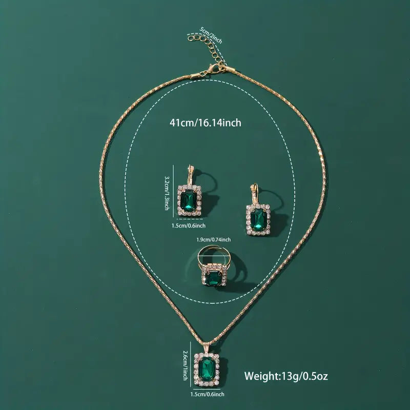 Conjunto de Joyería Sylvara Greenveil