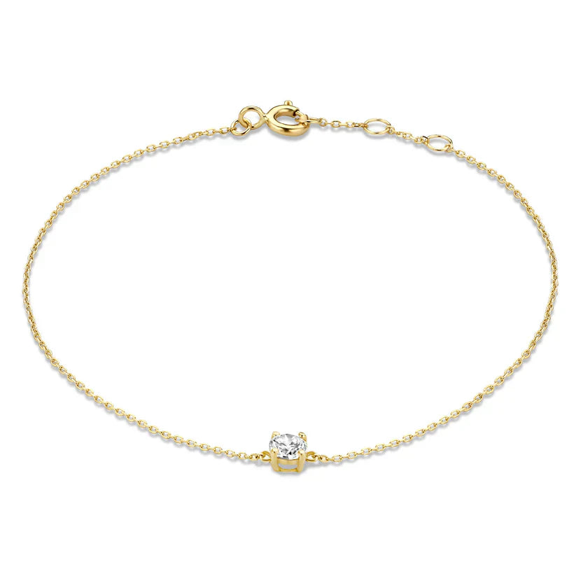 Pulsera Klára con piedra de moissanita