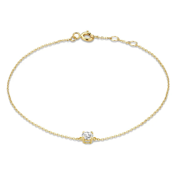 Pulsera Klára con piedra de moissanita