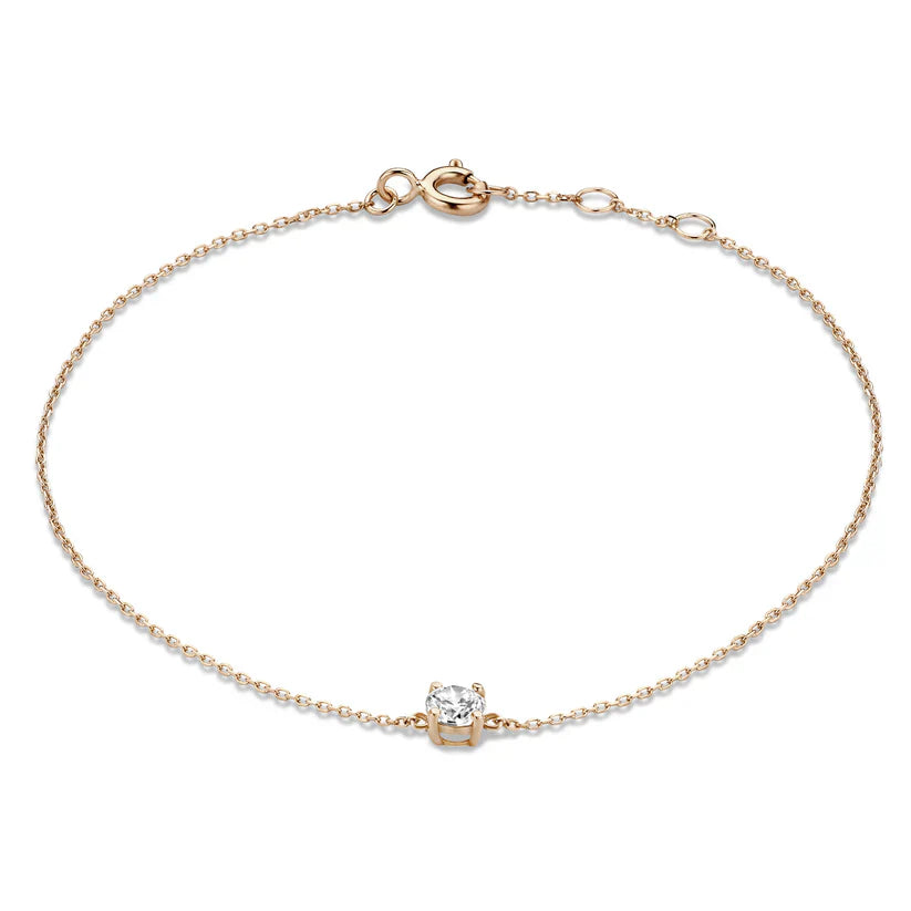 Pulsera Klára con piedra de moissanita