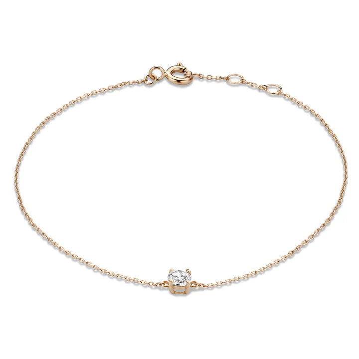Pulsera Klára con piedra de moissanita