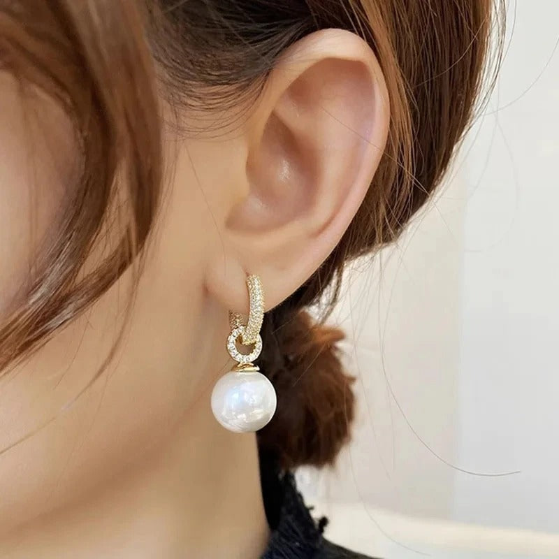 Pendientes Elegantes de Perla