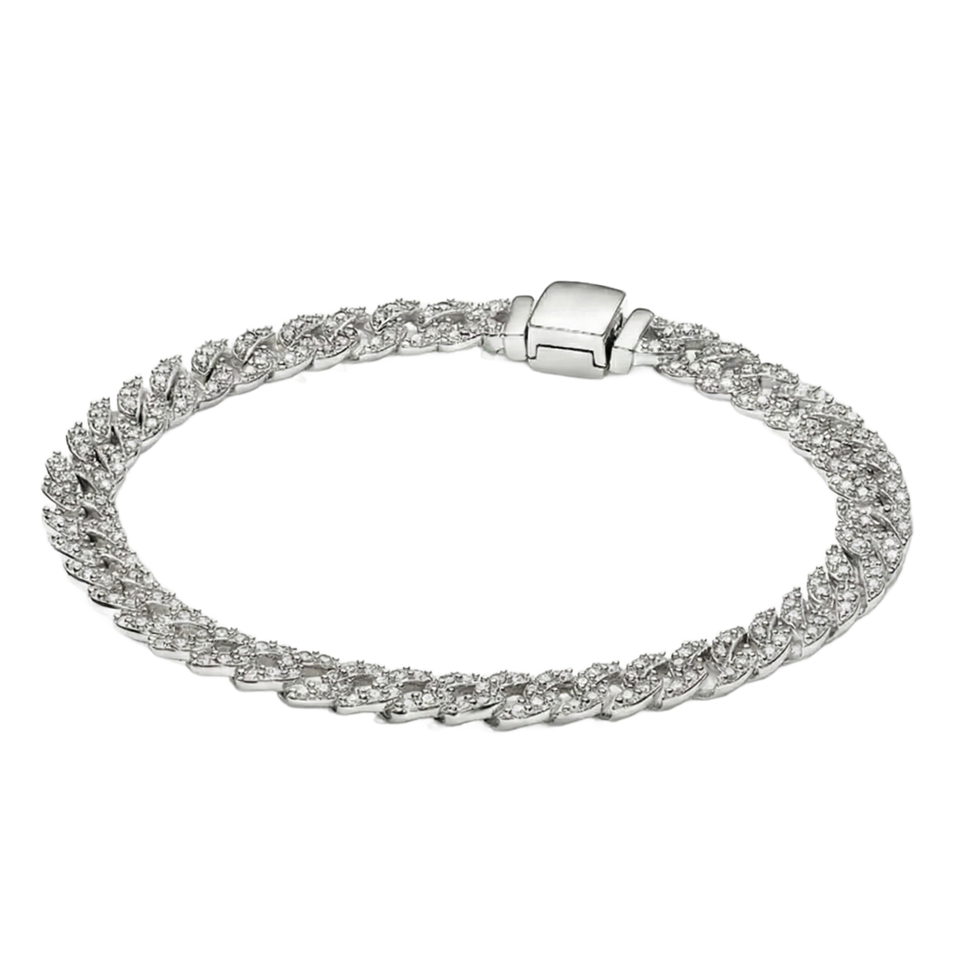 Pulsera Cubana de Moissanita