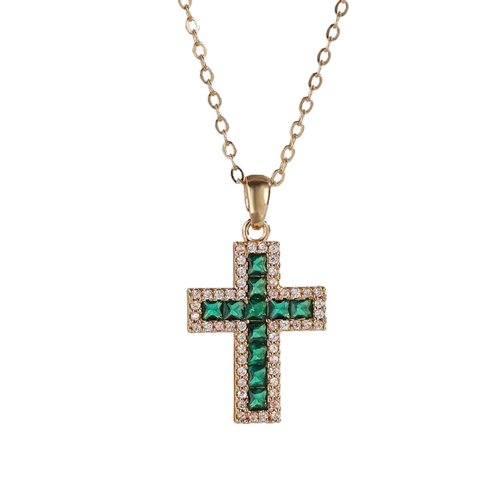 Collar con Colgante de Cruz Solene