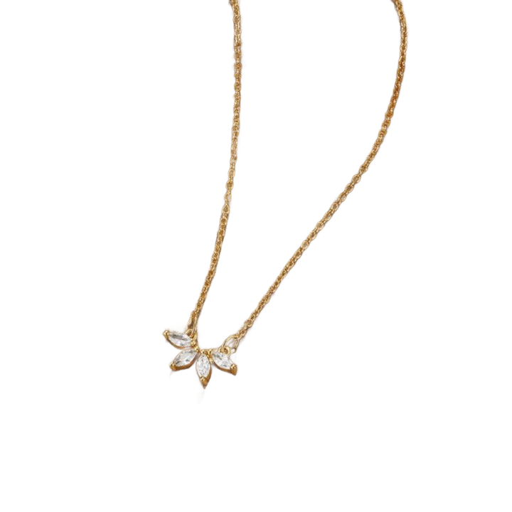 Collar de Hoja de Cristal Omelia