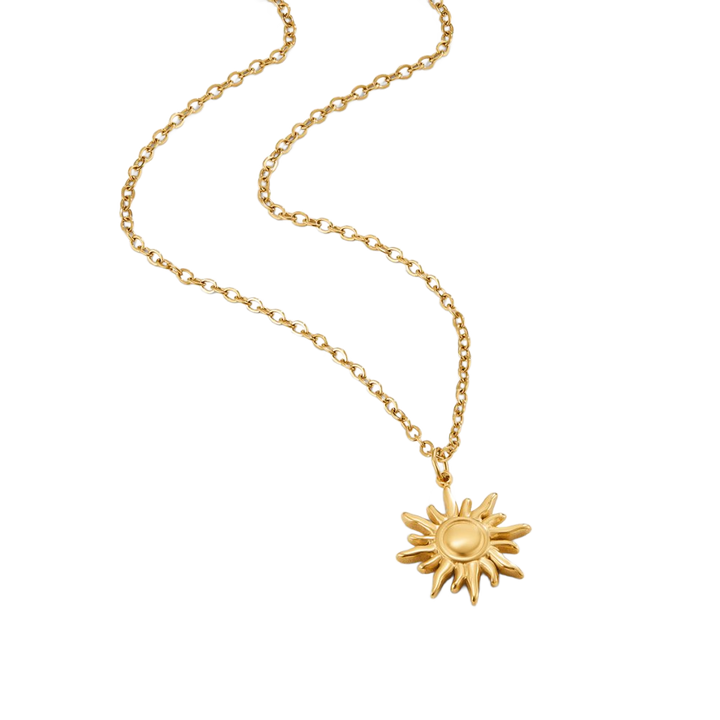 Collar de Rayos de Sol Dorados