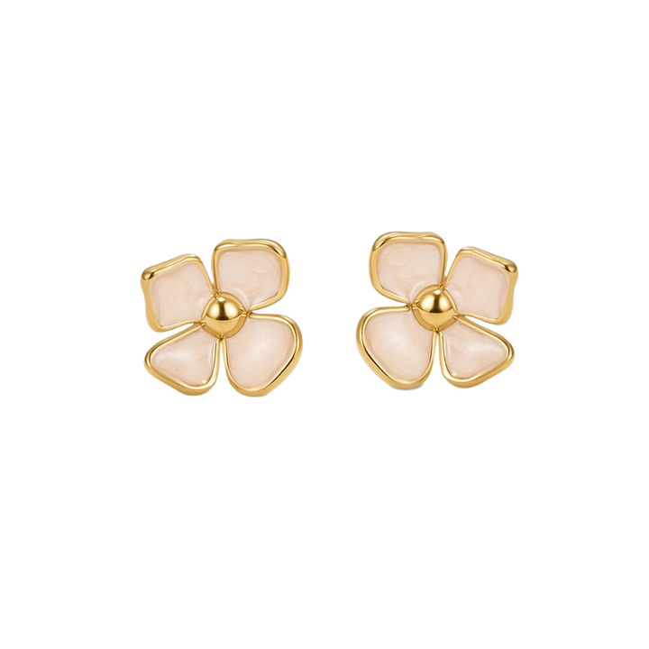 Pendientes de flores florecientes